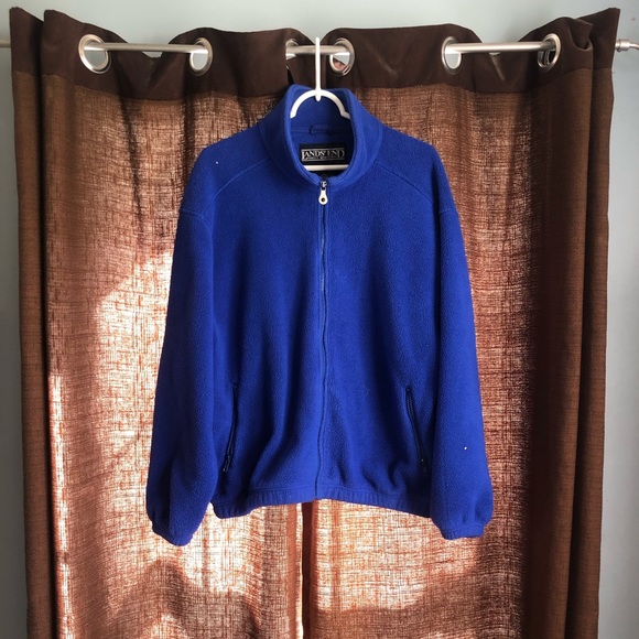 Lands' End Jackets \u0026 Coats | Lands End Sherpa Pulloverjacket | Color: Blue | Size: L | ___Asyoung1___'s Closet